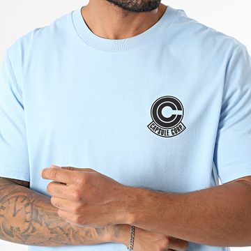Dragon Ball Z - Capsule Corp - Maglietta oversize blu cielo - grande