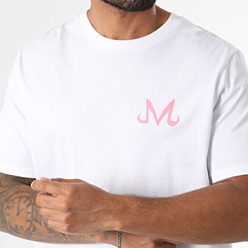Dragon Ball Z - Majin Chest - Maglietta oversize Bianco Rosa