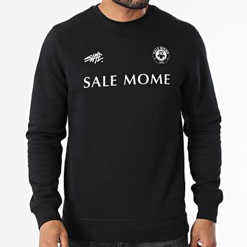 Sale Môme Paris - Felpa a girocollo FC Teddy Nero Bianco