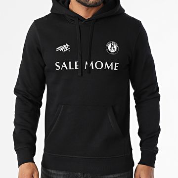 Sale Môme Paris - Felpa con cappuccio FC Rabbit Nero Bianco