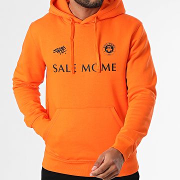 Sale Môme Paris - Felpa con cappuccio FC Teddy Arancione Nero