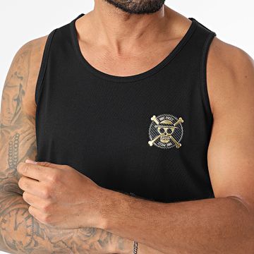 One Piece - Canotta con logo Badge Nero Oro