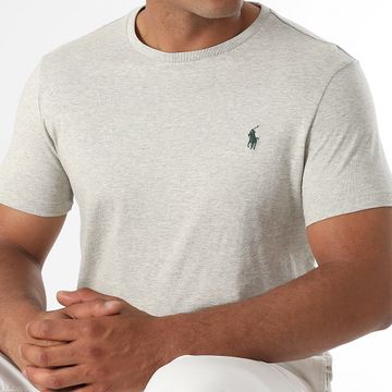 Polo Ralph Lauren - Tee Shirt Original Player Custom Slim Fit Heather Grey