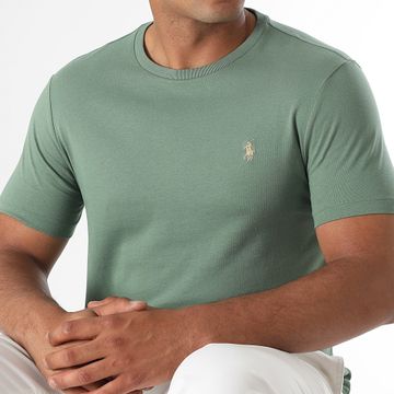 Polo Ralph Lauren - Tee Shirt Original Player Custom Slim Fit Verde chiaro