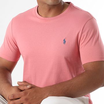 Polo Ralph Lauren - Tee Shirt Original Player Custom Slim Fit Pink