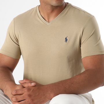 Polo Ralph Lauren - Classics T-shirt beige con scollo a V