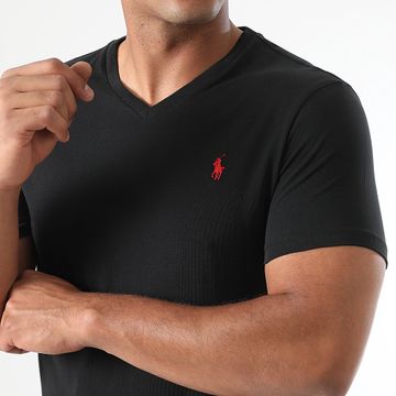 Polo Ralph Lauren - Maglietta Classics con scollo a V Nero