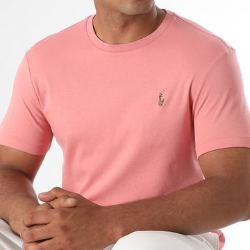 Polo Ralph Lauren - Tee Shirt Custom Slim Flit Classics Rosa