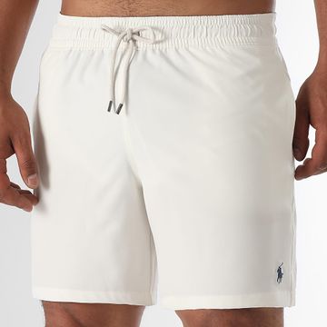 Polo Ralph Lauren - Pantaloncini da bagno Original Player a righe bianche