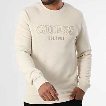 Guess - Top in felpa sottile con girocollo M5YQ08-KCN01 Beige
