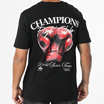 Luxury Lovers - Maglietta oversize Champions Nero