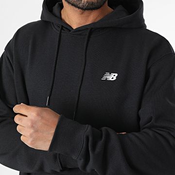 New Balance - MT41508 Felpa con cappuccio nera