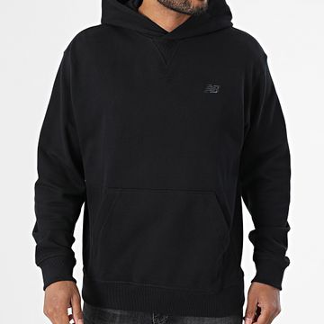 New Balance - Felpa con cappuccio dal taglio rilassato MT41534 Nero