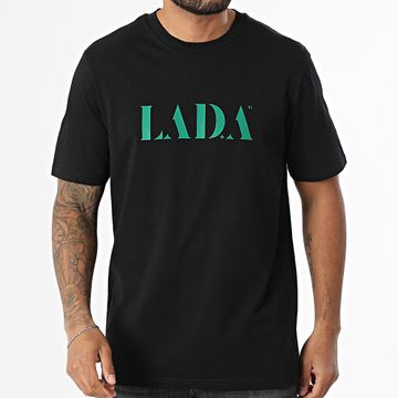 Shotas X LA D.A - Maglietta oversize grande LA D.A Nero Verde