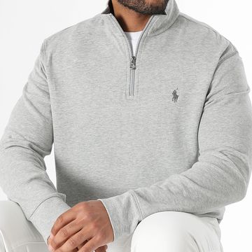 Polo Ralph Lauren - Felpa Original Player con scollo a zip, grigio erica