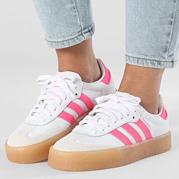 Adidas Originals - Sambae JS3940 Footwear White Off White Lucid Pink Scarpe da ginnastica da donna