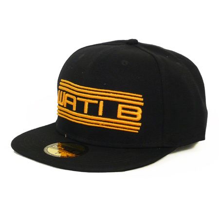 Wati B - Casquette Wati B Brodee Ligne Noir Logo Or