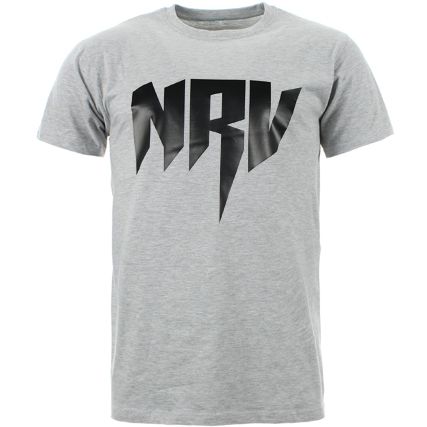 Sadek - Sadek NRV Maglietta con logo nero grigio screziato