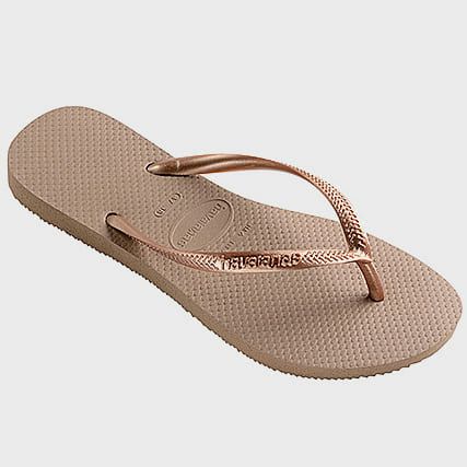 Havaianas - Infradito donna Slim 4000030 Marrone chiaro