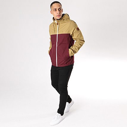 Element - Veste Zippée Capuche Alder Light Bordeaux Beige