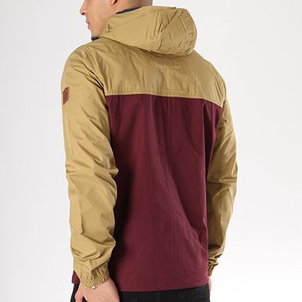 Element - Veste Zippée Capuche Alder Light Bordeaux Beige