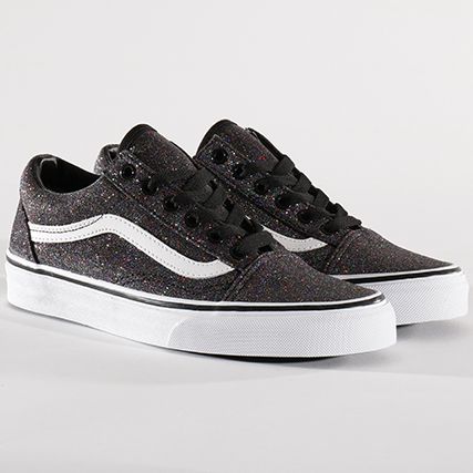 Vans - Baskets Femme Old Skool Glitter VA38G1Q7E Rainbow Black