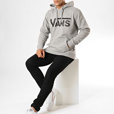 Vans - Felpa con cappuccio Classic Po Hd II A456BADY1 Grigio erica