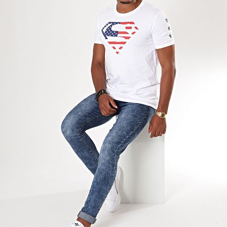 DC Comics - Maglietta USA Superman Bianco