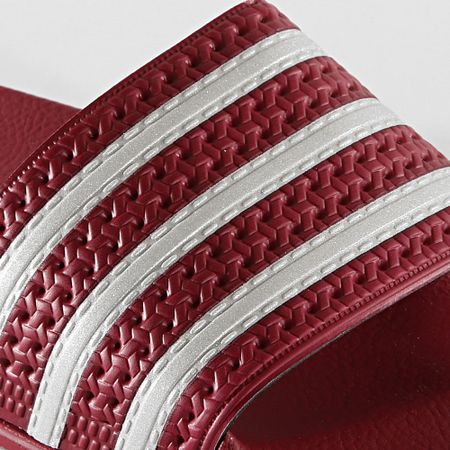 Adidas Originals - Claquettes Adilette EE6184 Bordeaux Argenté