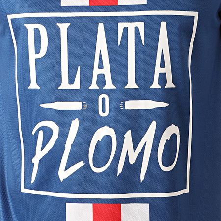 Lacrim - Tee Shirt De Sport Plata o Plomo Paris Edition Bleu Roi