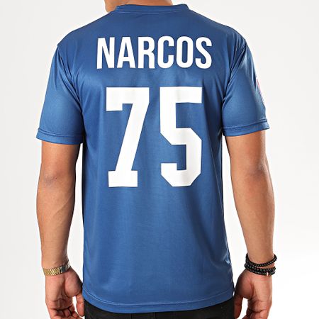 Lacrim - Tee Shirt De Sport Plata o Plomo Paris Edition Bleu Roi