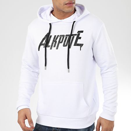 Al K Pote - Felpa con cappuccio Alvenger Bianco