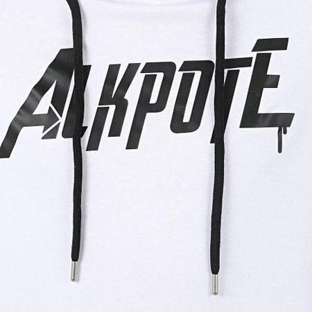 Al K Pote - Felpa con cappuccio Alvenger Bianco
