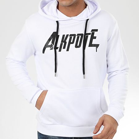 Al K Pote - Felpa con cappuccio Alvenger Bianco