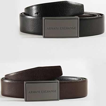 Armani Exchange - Cintura reversibile 951183-CC525 Nero Marrone