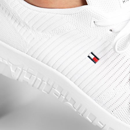 Tommy Hilfiger - Sneakers Corporate Knit Rib Runner FM0FM02938 Bianco