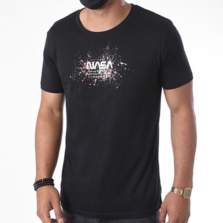 NASA - Maglietta Worm USA Splatter Nero