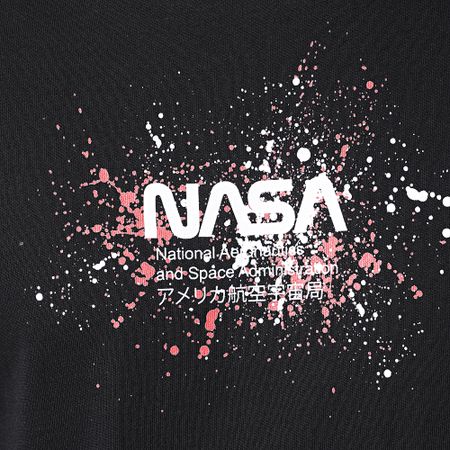 NASA - Maglietta Worm USA Splatter Nero