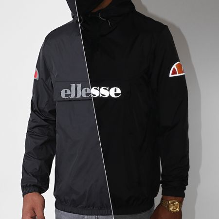 Ellesse - Acera SXG09906 Giacca a vento con collo a cerniera riflettente nero