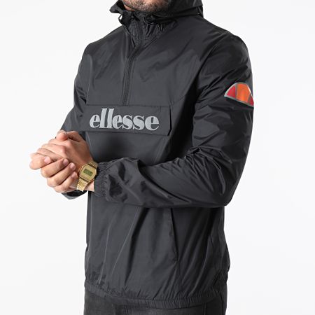 Ellesse - Acera SXG09906 Giacca a vento con collo a cerniera riflettente nero