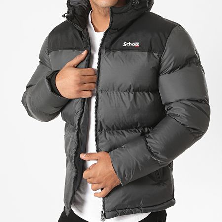 Schott NYC - Giacca con cappuccio Utah 2 Grigio antracite