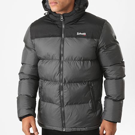 Schott NYC - Giacca con cappuccio Utah 2 Grigio antracite