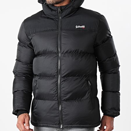 Schott NYC - Giacca con cappuccio Utah 2 Nero