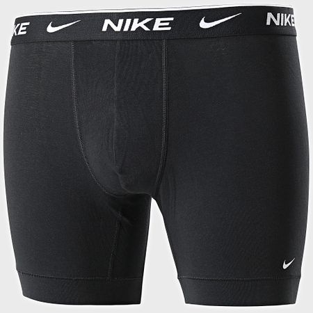 Nike - Confezione da 3 boxer Everyday in cotone elasticizzato KE1007 nero bianco grigio erica