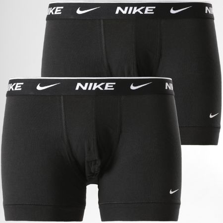 Nike - Set di 2 boxer quotidiani in cotone elasticizzato KE1085 nero