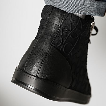 Calvin Klein - Baskets Montantes Berke Hi Top Lace Up F0930 Black Black