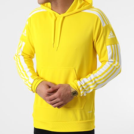 Adidas Sportswear - SQ21 Felpa con cappuccio a bande GP6435 Giallo