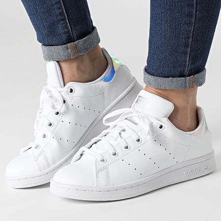Adidas Originals - Stan Smith FX7521 Footwear White Silver Metallic Sneakers da donna