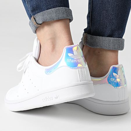 Adidas Originals - Stan Smith FX7521 Footwear White Silver Metallic Sneakers da donna