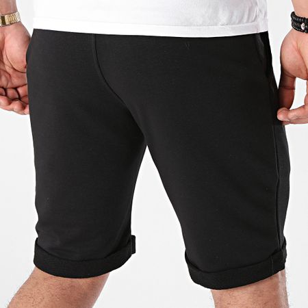 13 Block - TVX Pantaloncini da jogging a zampa Nero Giallo